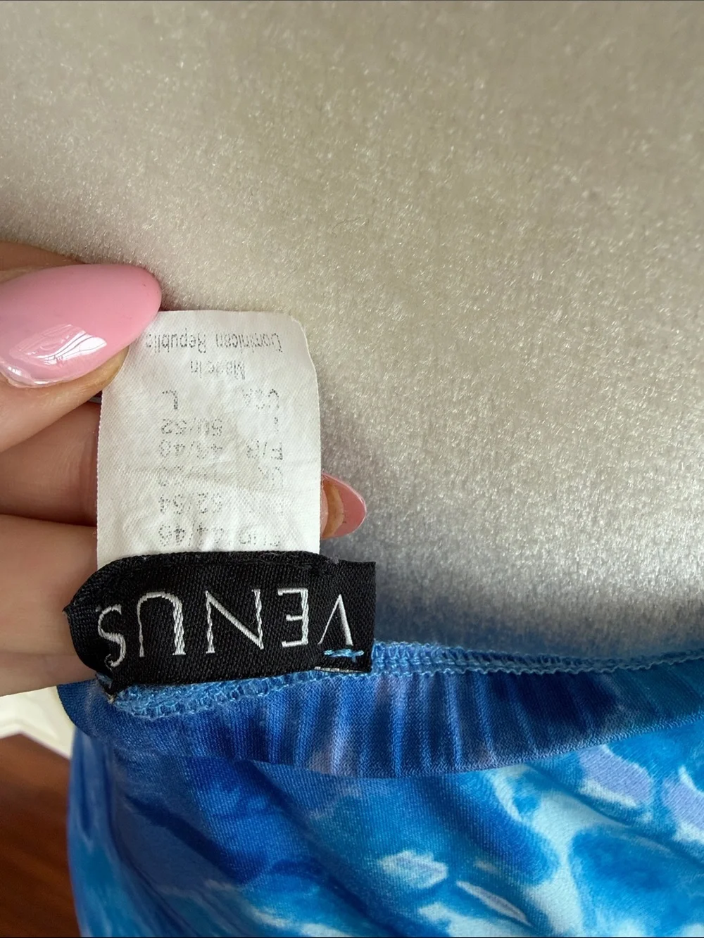 VENUS Blue Halter Dress L - Picture 5 of 6